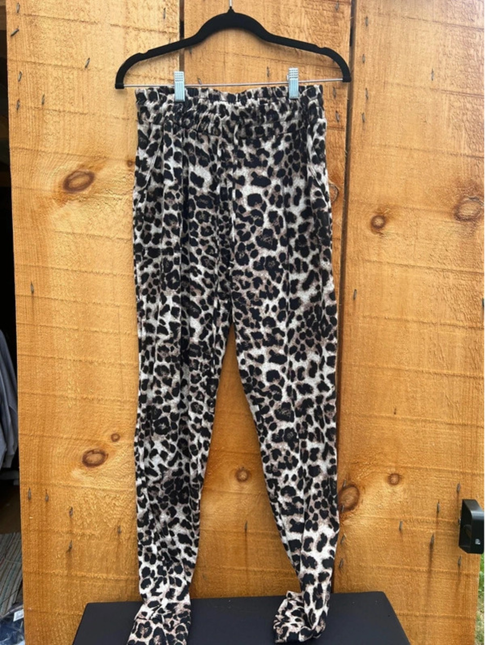 Leopard joggers